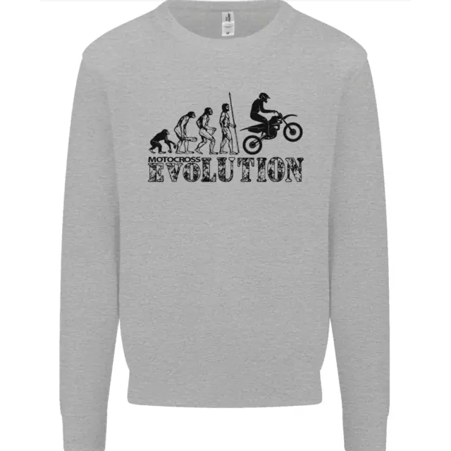 Felpa Maglione Evolution of Motorcycle Moto Biker Uomo