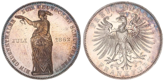 Frankfurt Thaler 1862 to The German Schützenfeste Proof 95271