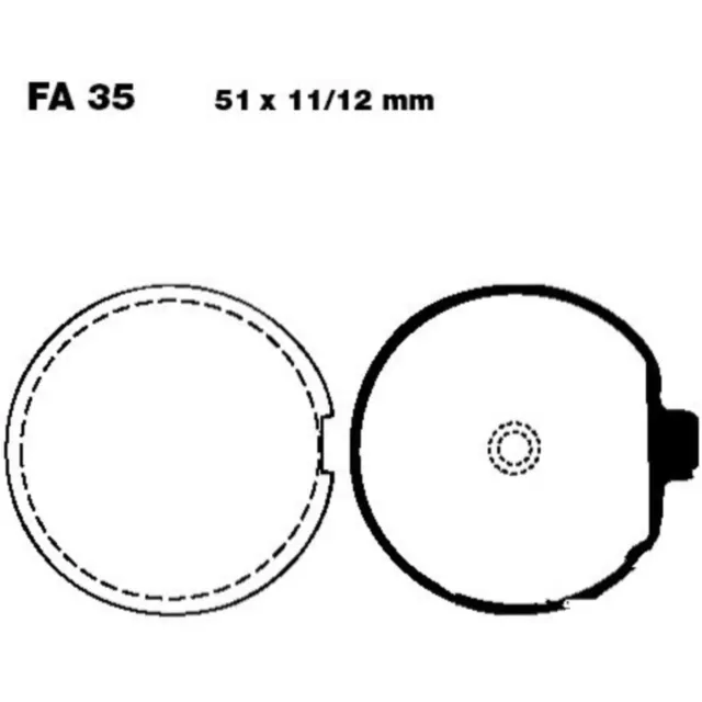 Bremsbeläge Bremsklotz Standard EBC vorne Bremse Motorradbremse Bremssteine  12