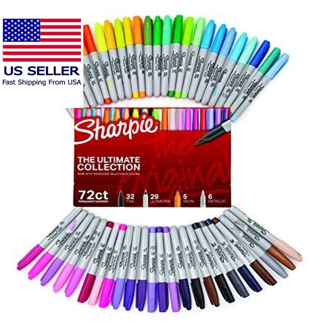 SHARPIE Permanent Markers Ultimate Collection, 72 Count (Pack of 1), 72-Count