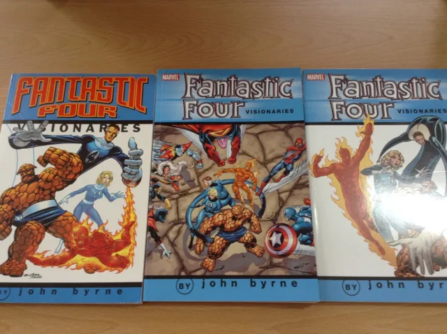 Fantastic Four Visionaries John Byrne Vol 1,2,3,4,5,6,7.8 TPB- COMPLETE RUN-NICE
