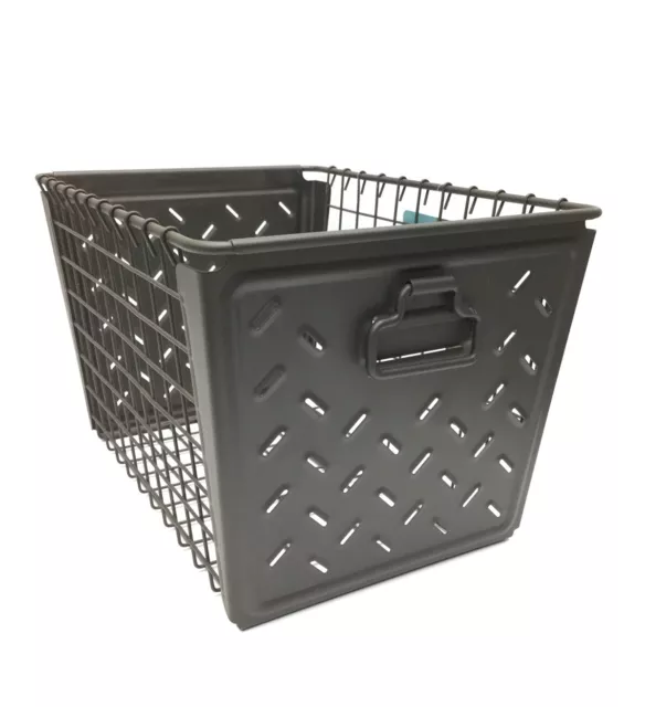 Spectrum Diversified Wire Display Basket, 8”x 9.5” X 12.75” in Gray