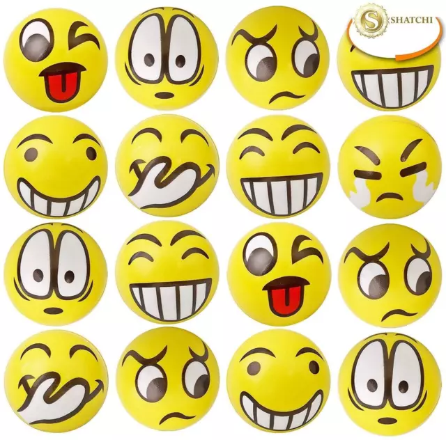 Emoji Balls Smile Face Foam Balls Stress Relief Party Bag Filler Kids Gift Toys