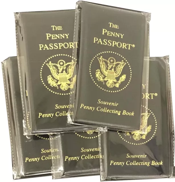 Penny Passport Souvenir Elongated Penny Collection 5 Albums Deal Christmas Gift