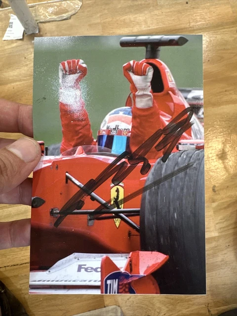 Fotografia Con Autografo Di Schumacher