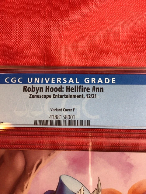 Robyn Hood: Hellfire #nn  12/21  “Elias Chatzoudis”  Cover  F   CGC  9.8 4