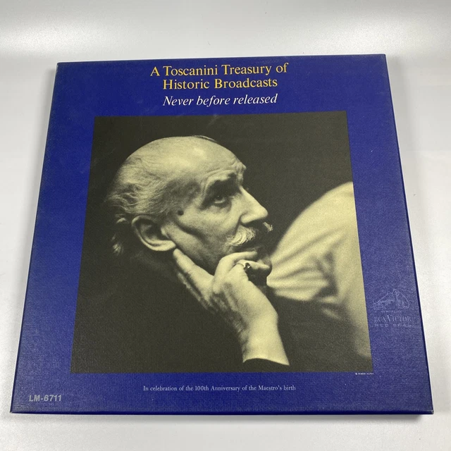 TOSCANINI Treasury Of Historic Broadcasts 5-LP RCA Victor Red Seal ‎LM-6711