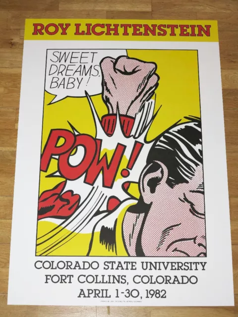 ROY LICHTENSTEIN POSTER " SWEET DREAMS, BABY ! " POW! POP ART PLAKAT in MINT