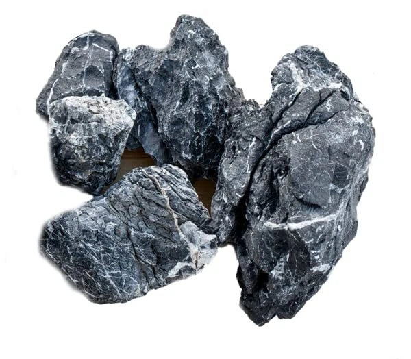Black Seiryu Rock Aquarium Decoration (44lb Per Box), DRA-1-019B