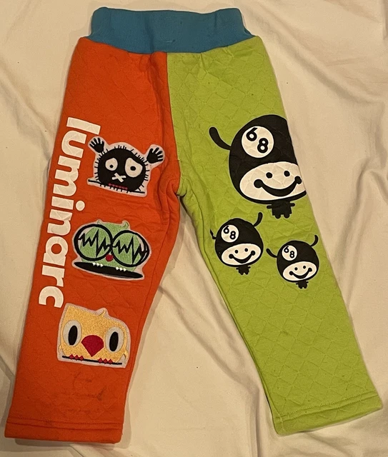 Luminarc Boy's Pants cotton Orange Green Color Pocket Size 4-5 (90cm) good