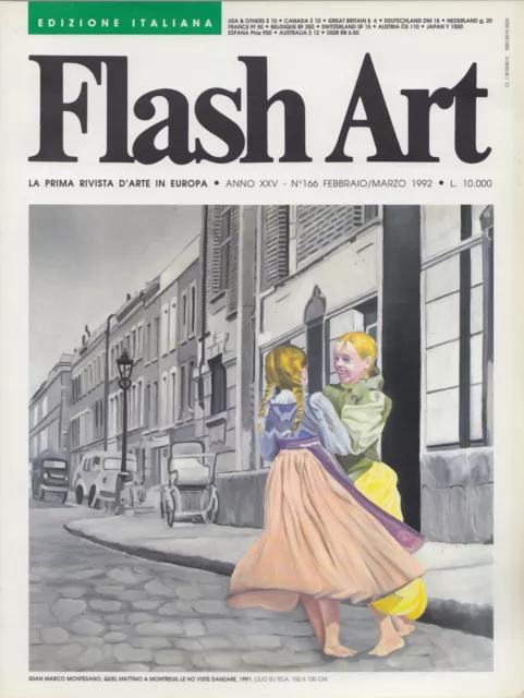 Flash art la prima rivista d’arte in Europa n. 166 febbraio marzo  1992