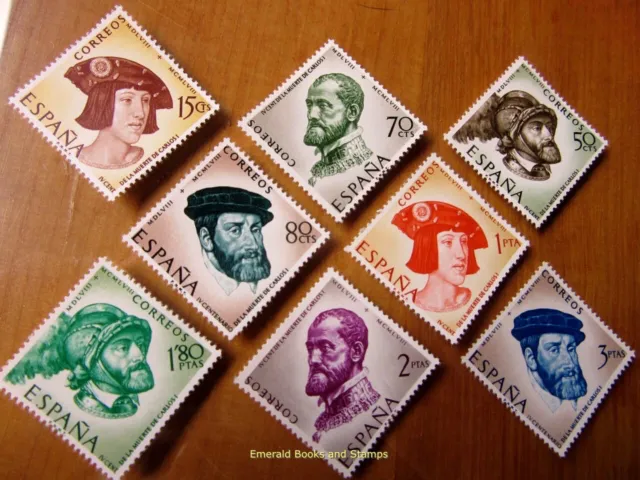 EBS Spain 1958 - 400th anniversary Death of King Charles I - 1121-1128 - MNH**