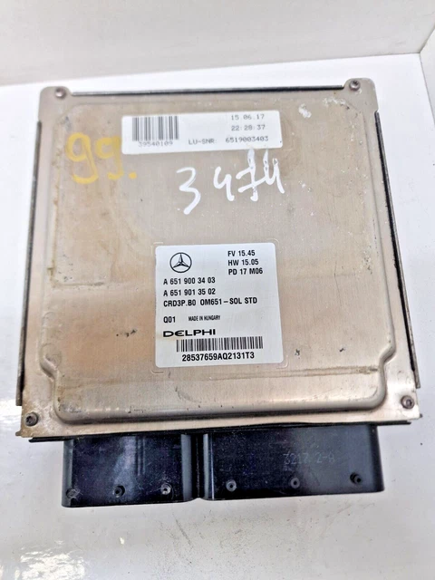 Mercedes Engine Control Unit MERCEDES-BENZ SPRINTER W906 Engine Control Unit Ecu A6519003403 ...