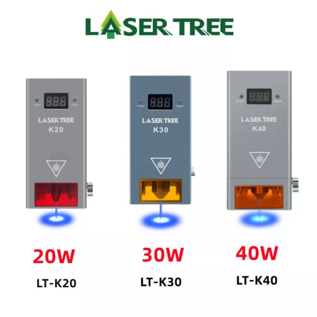 LASERTREE Optisches Leistungs 40W 30W 20W Lasermodul für Laserschneiden Graveur