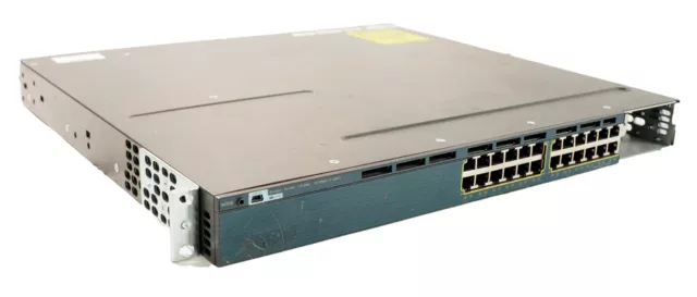 Cisco WS-C3560X-24T-S 24-Port IP Services Switch no module 1 PSU 2 Fans