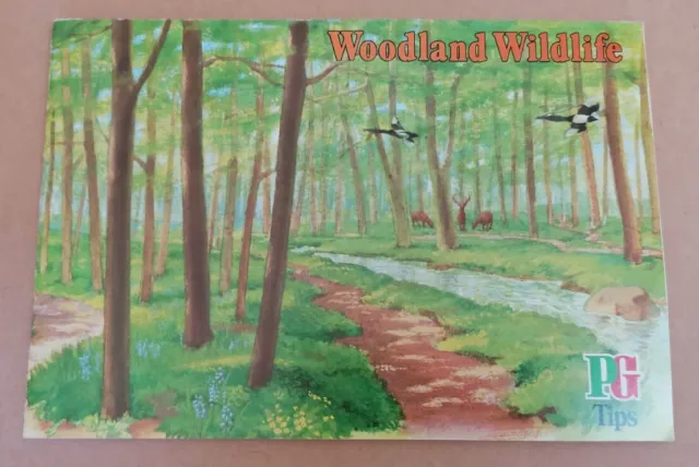 BOOK - Brooke Bond PG Tips Woodland Wildlife Complete Book Picture Cards