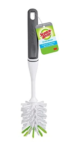 Glass and Water Bottle Brush, Long-Lasting Bristles, Safe On Mul...