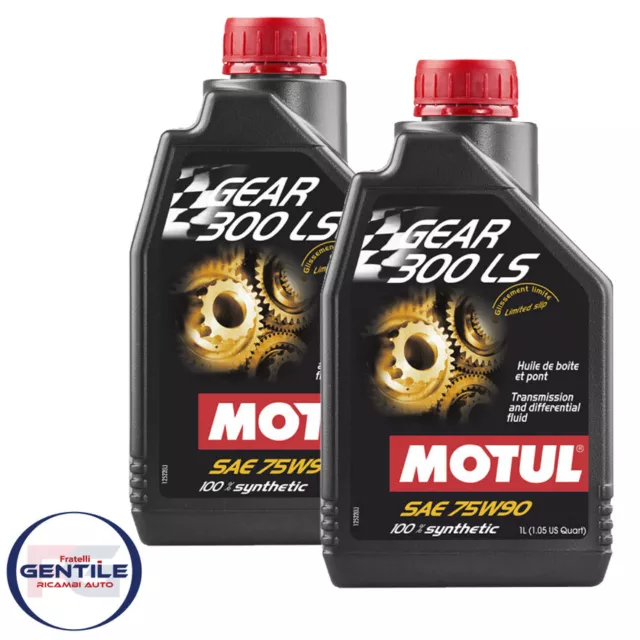 Motul Gear 300 Ls 75W90 Olio Cambio Differenziale Trasmissioni 100% Synth 2 Lt