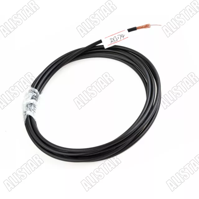 Conector adaptador de cable coaxial RF de 50 m 50ohm RG174 Coaxial Pigtail RG-174