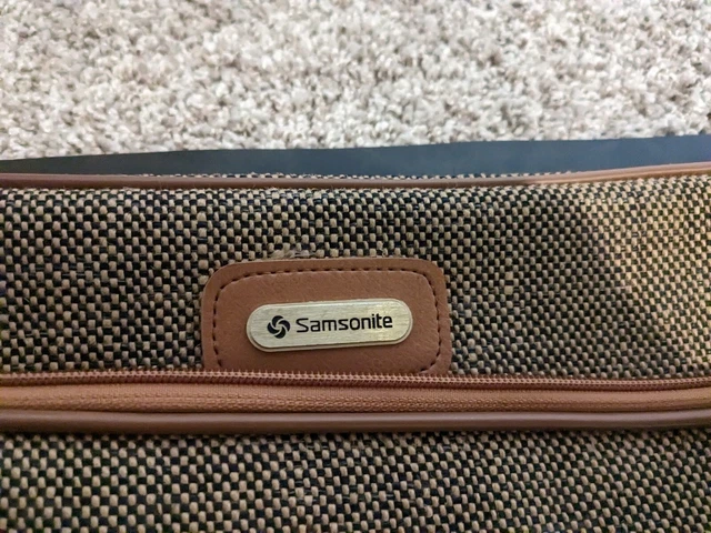*Vintage - SAMSONITE - BROWN TWEED - Carry-On LUGGAGE Shoulder Bag - NICE! 2