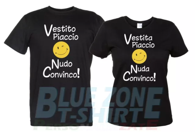Vestito Piaccio Nudo Convinco Maglietta Divertente Uomo Donna Vestita Piaccio