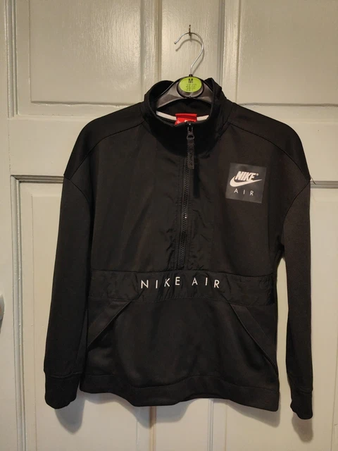 Giacca top tuta Nike ragazzi età 8-10 bianco e nero