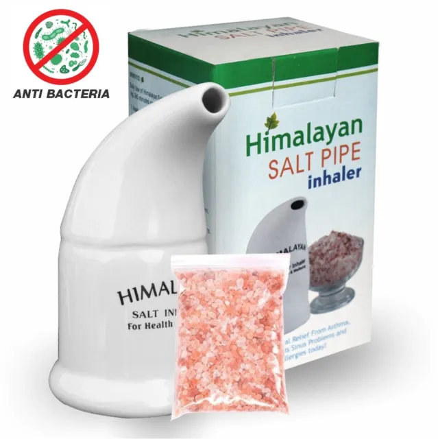 Anti Bacterial Himalayan Salt Pipe Asthma Inhaler With FREE Salt CE Certified