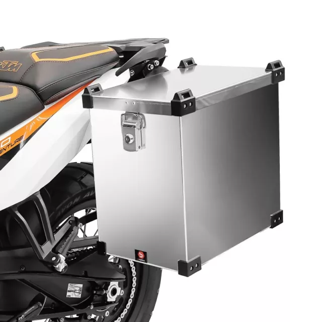 Motorrad Alukoffer für Moto Guzzi V9 Bobber/ Sport Bagtecs Namib 40l Aluminium-S