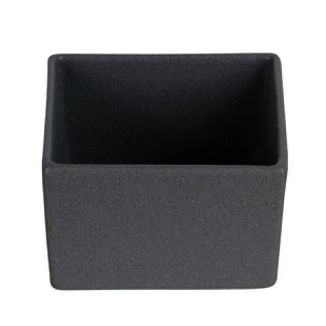 Bugambilia COMP01BB Black 25.4 Ounce Square Salad Bar Bowl