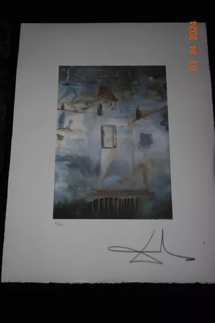 Salvador Dali Lithographie 65x50, handsigniert, limitiert.