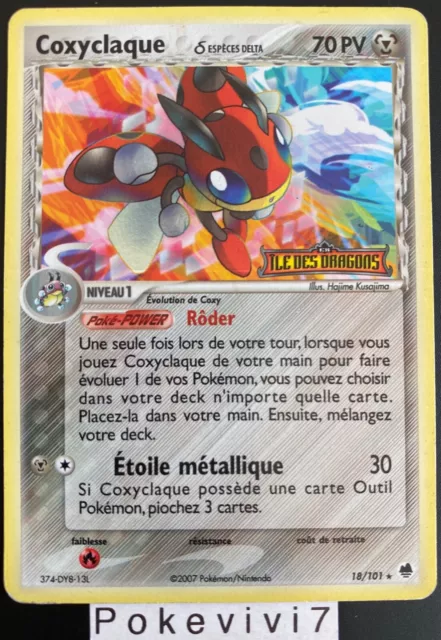 Carte Pokemon COXYCLAQUE 18/101 Rare Reverse Bloc EX Ile des Dragons FR