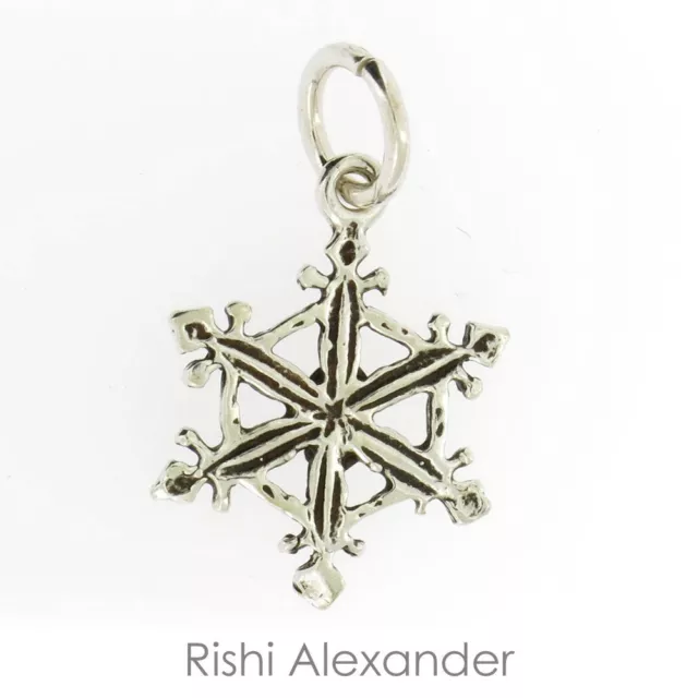 925 Sterling Silver SnowFlake Snow Flake Charm