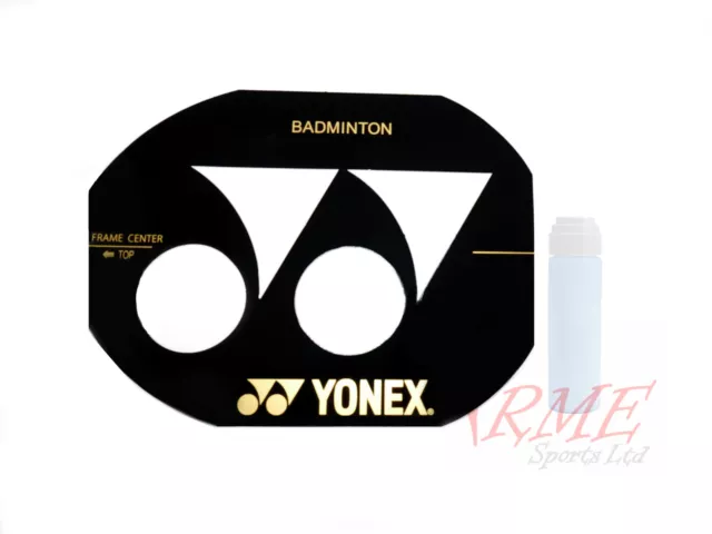 Yonex Badminton Racket Stencil and White Stencil Ink