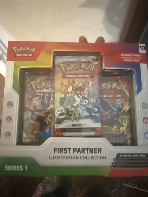 POKÉMON TCG 4X First Partner Illustration Collection Series 1 Promo Box ...