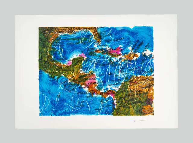 Mario SCHIFANO - "Senza titolo" - Serigrafia materica, 70 x 100 cm