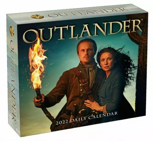 OUTLANDER 2022 DAILY Calendar Boxed NEW Caitriona Balfe Sam Heughan 9.