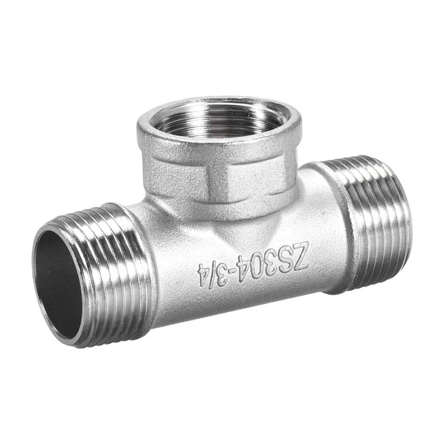 Tee Shaped Water Pipe Fittings Stainless Steel Cast Pipe Fitting  Worker