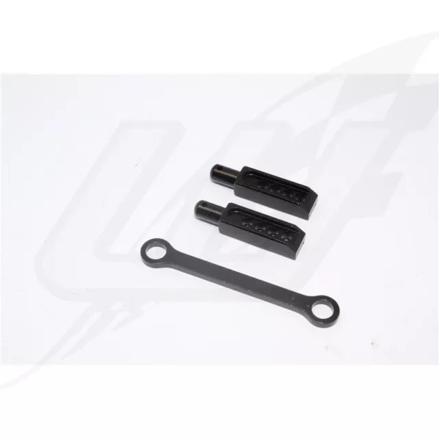 FR- Gpm Alloy Rear Body Post With Mount - 3Pcs Black Traxxas 1/16 E-Revo - GPMER