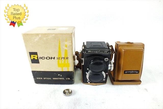 [Near Mint++ w/Box] Ricoh Super44 TLR Film Camera Riken 6cm f3.5 Lens From Japan