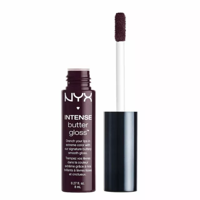 NYX Intense Butter Lippenglanz - 8ml - Blaubeerkuchen - NEU 2