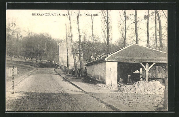 CPA Bessancourt, les Pres-hauts 1904