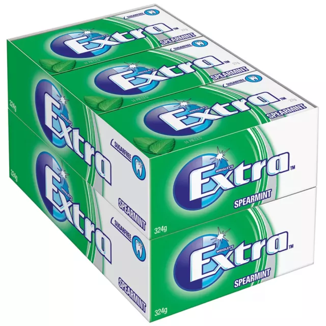 Wrigleys Extra Spearmint Sugarfree Chewing Gum 24 pack x 27g