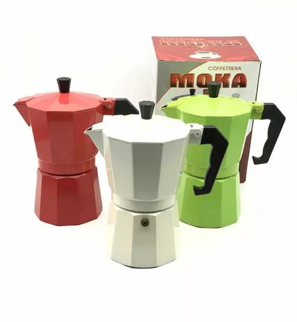 Cafetière Moka Café Expresso Napoletano 6 Tasses Couleur Hmj