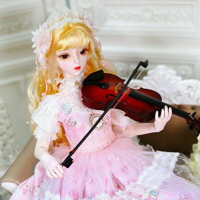 1/3 BJD Doll Lovely Girl Ball Jointed with Full Set Face Makeup Eyes Wig Clothes