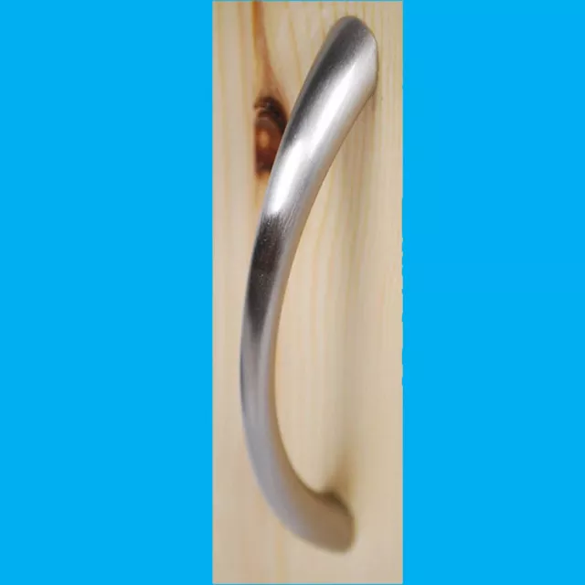 10x 96mm Satin Nickel Finish, Tapered Bow Pull, Cabinet, Cupboard Drawer Handles