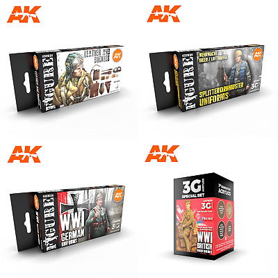 4-6 Flacone di vernice Set AK Interactive vernici acriliche Figure 3g 