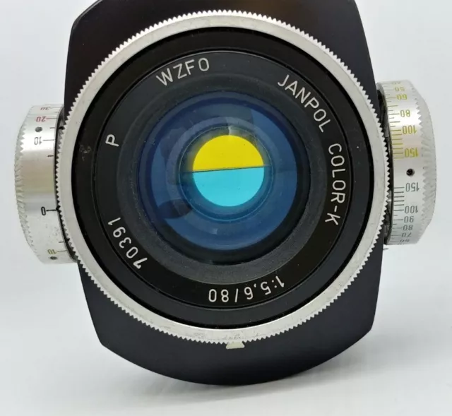 Vintage Janpol Color-K F/5.6 80mm WZFO Color Lens M42 Screw Mount Made in Poland