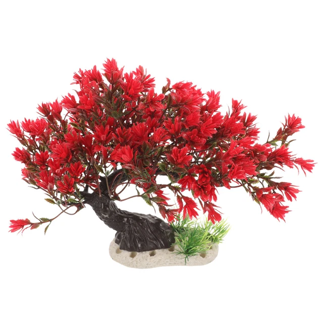Fish Tank Landscaping Tree Plastic Aquarium Underwater Plants Artificial