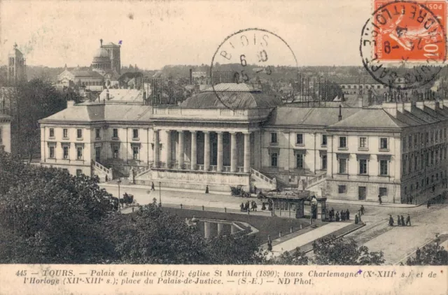 ....Cpa/Dep 37/Tours Palais De Justice