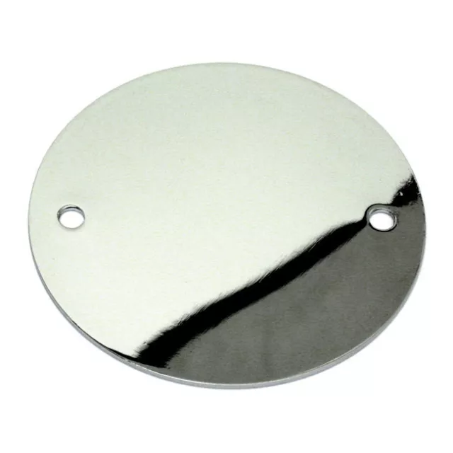 Zündungsdeckel Point Cover Flat Chrom f. Harley - Davidson Big Twin & Sportster